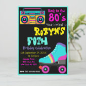 80’s of 90s Thema Verjaardag Uitnodiging (Staand voorkant)