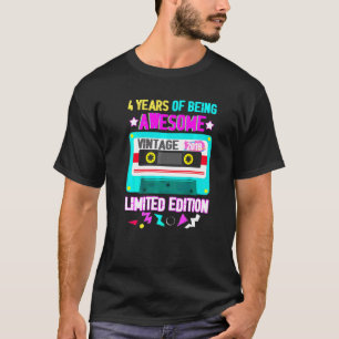 80 s Retro 4 jaar Geweldige 20 T-shirt