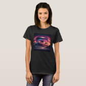 80 s Retro Cassette Tape in Celestial Environment T-shirt (Voorkant volledig)