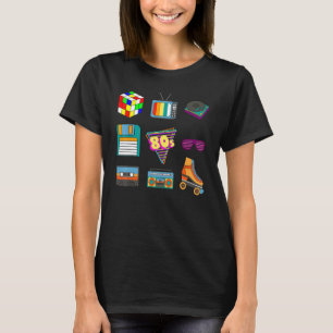 80 s Retro Mode Throwback Culture Disco Pa T-shirt