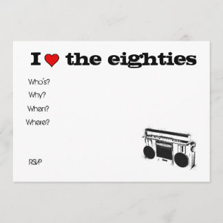 80-stereo-uitnodiging kaart