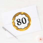 80 - Sticker en chiffres d'or (Enveloppe)
