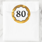 80 - Sticker en chiffres d'or (Sac)