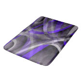 80 Vibes Violet Blue en grijs Funky Pattern. Badmat (Gekanteld)