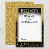 80 wensen voor het verjaardagsmeisje (Voorkant / Achterkant)