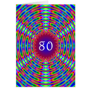80e Abstracte Trippy Swirls van Birthday