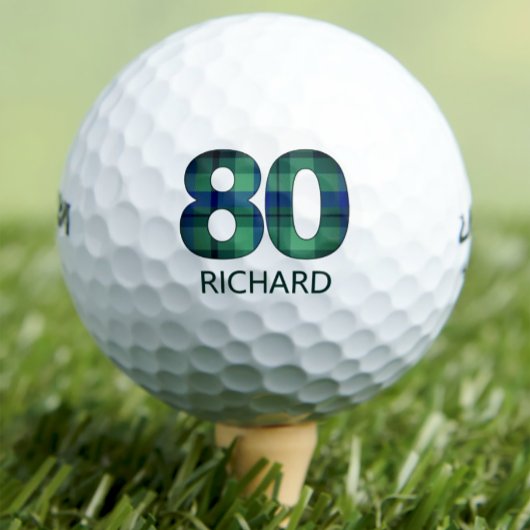 80e anniversaire balles de golf 80 ans cadeau plai