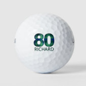 80e anniversaire balles de golf 80 ans cadeau plai (Devant)