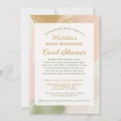 80e Anniversaire Carte Douche par Mail Photo Invit (Devant)