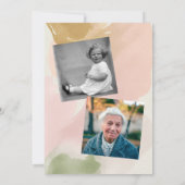 80e Anniversaire Carte Douche par Mail Photo Invit (Dos)