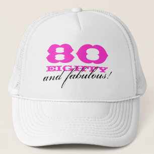 80e anniversaire casquette pour les femmes  80 et 