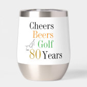 80e anniversaire Cheers Beers Golf Minimal (Arrière)