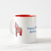 80e anniversaire de café Mug (Devant gauche)