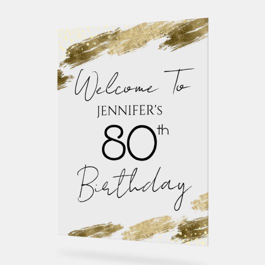 80e anniversaire Gold Black Welcome Clear (Angle)