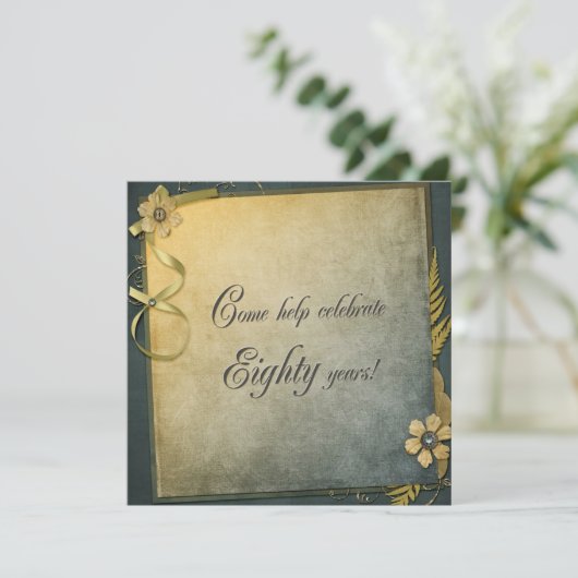 80e anniversaire Invitation (Debout devant)