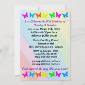 80E ANNIVERSAIRE INVITATION À LA CROIX DE PURPLE (Dos)