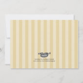 80e anniversaire Invitation élégante (Dos)