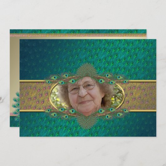 80e anniversaire Invitations modèles (Devant / Derrière)