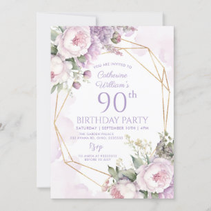 80e anniversaire Jardin Invitation