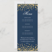 80e Anniversaire Menu du programme Merci Gold Navy (Dos)