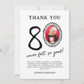 80e anniversaire Merci photo (Devant)