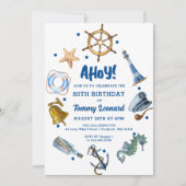 80e anniversaire Nautique été 2024 Invitation (Devant)