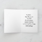 80e anniversaire pour sa carte amusante (Intérieur)