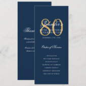 80e anniversaire Programme Gold Marine Merci (Devant / Derrière)
