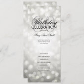 80e anniversaire Programme Lights Silver Menu (Devant / Derrière)