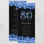 80e Anniversaire Programme Marine Blue Menu+Merci (Devant / Derrière)