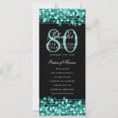 80e Anniversaire Programme Turquoise Menu+Merci (Devant)