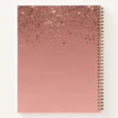 80e anniversaire Rose Parties scintillant or livre (Dos)