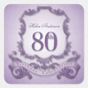 80e anniversaire Stickers personnalisés