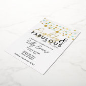 80e anniversaire surprise invitation élégante (Rotation)