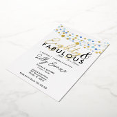 80e anniversaire surprise invitation élégante (Rotation)