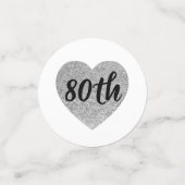 80e anniversaire table confetti (Petit recto)