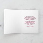 80e anniversaire Voeux Anniversaire Carte (Intérieur)