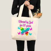 80E BIRTHDAY PRAYER GROTE TOTE BAG (Voorkant (product))