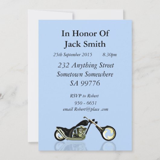 80e fête d'anniversaire Invitation (Dos)