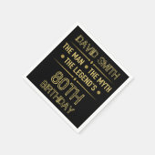 80e geboortedag Man Myth Legend Servet (Hoek)