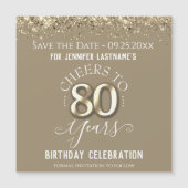 80e gouddag Sparen de Datum Magnet (Voorkant)