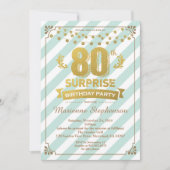 80e invitation surprise d'anniversaire pour femme (Devant)