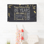 80e jaarbanner - 80 jaar in uren en seconden spandoek (Insitu)