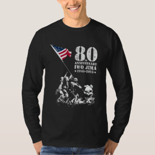 80e Jubileum Iwo Jima 1945-2025 WWII Victory V T-shirt