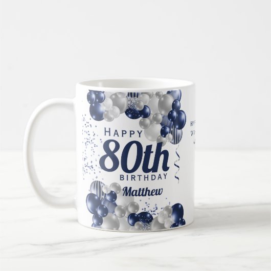 80e marineballonnen ter zee koffiemok (Links)