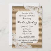 80e Photo Invitation de fête d'anniversaire (Dos)