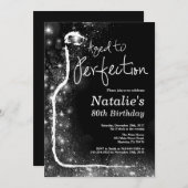 80e uitnodiging voor de geboorte van wijn. Geavanc (Voorkant / Achterkant)