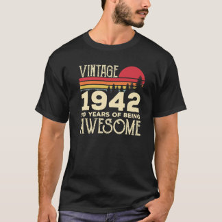 80e verjaardag  1942 80 jaar van de aweso t-shirt