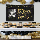 80e verjaardag 80 JAAR IN DE MAAK LICHTEN Spandoek