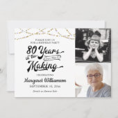 80e verjaardag 80 JAAR IN DE MAAK VAN ZWART GOUD Kaart (Voorkant)